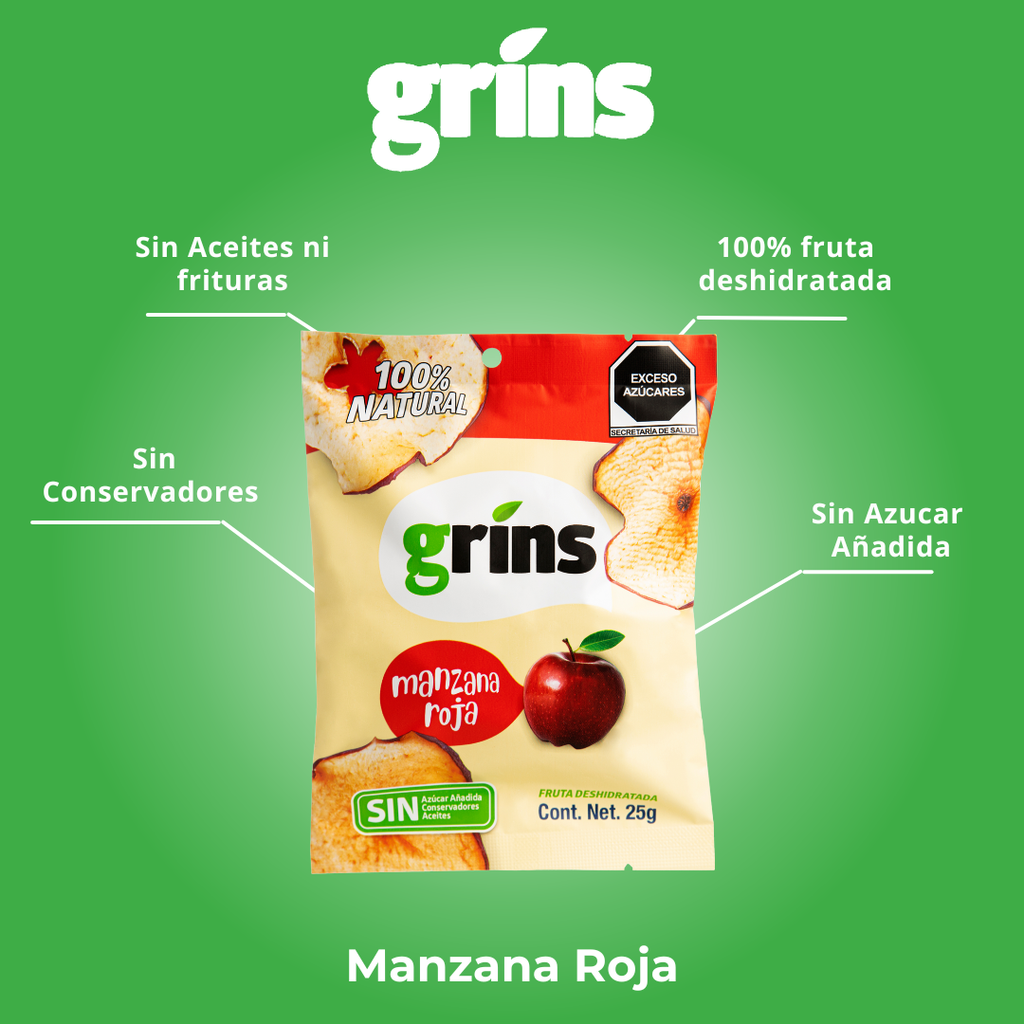Grins Manzana Roja Deshidratada