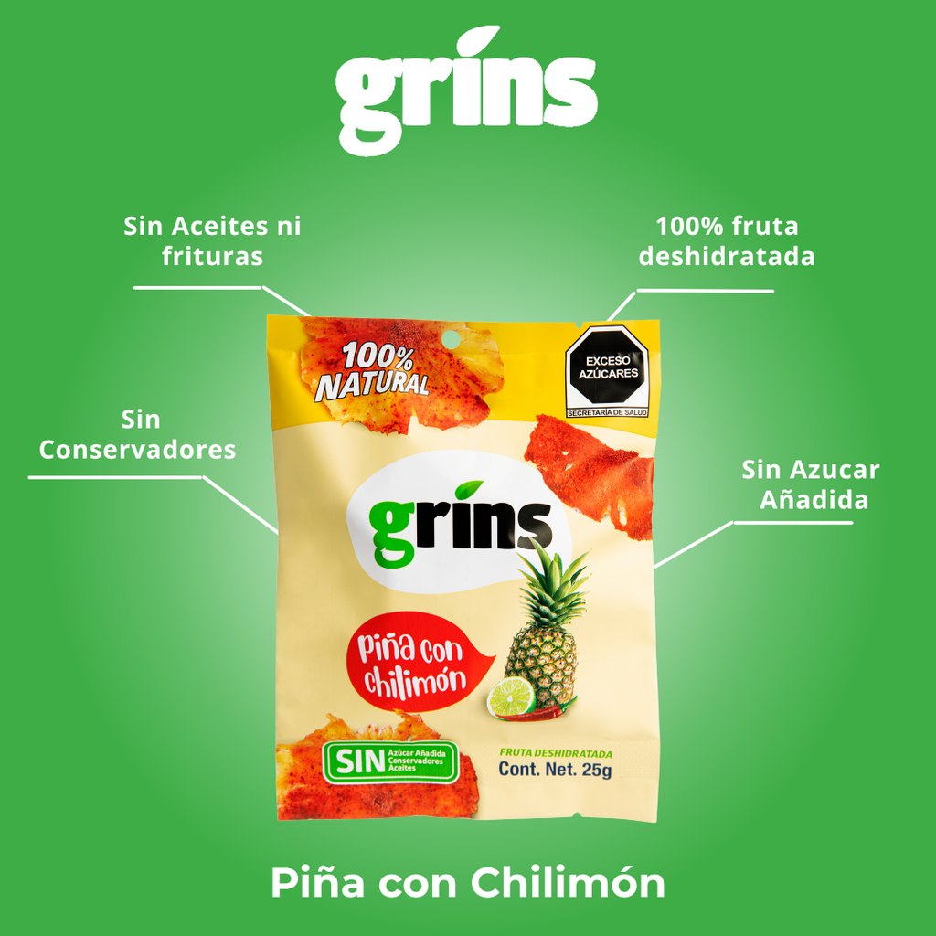 Grins Piña con Chilimón